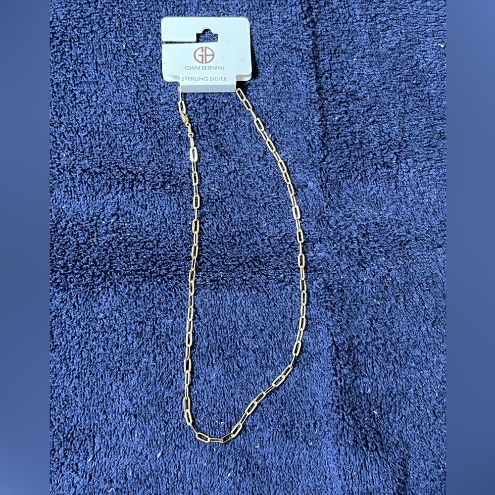 GIANI BERNINI paper clip necklace